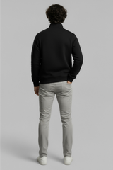 3 İplik Şardonlu Regular Kalıp Yarım Fermuarlı Sweatshirt