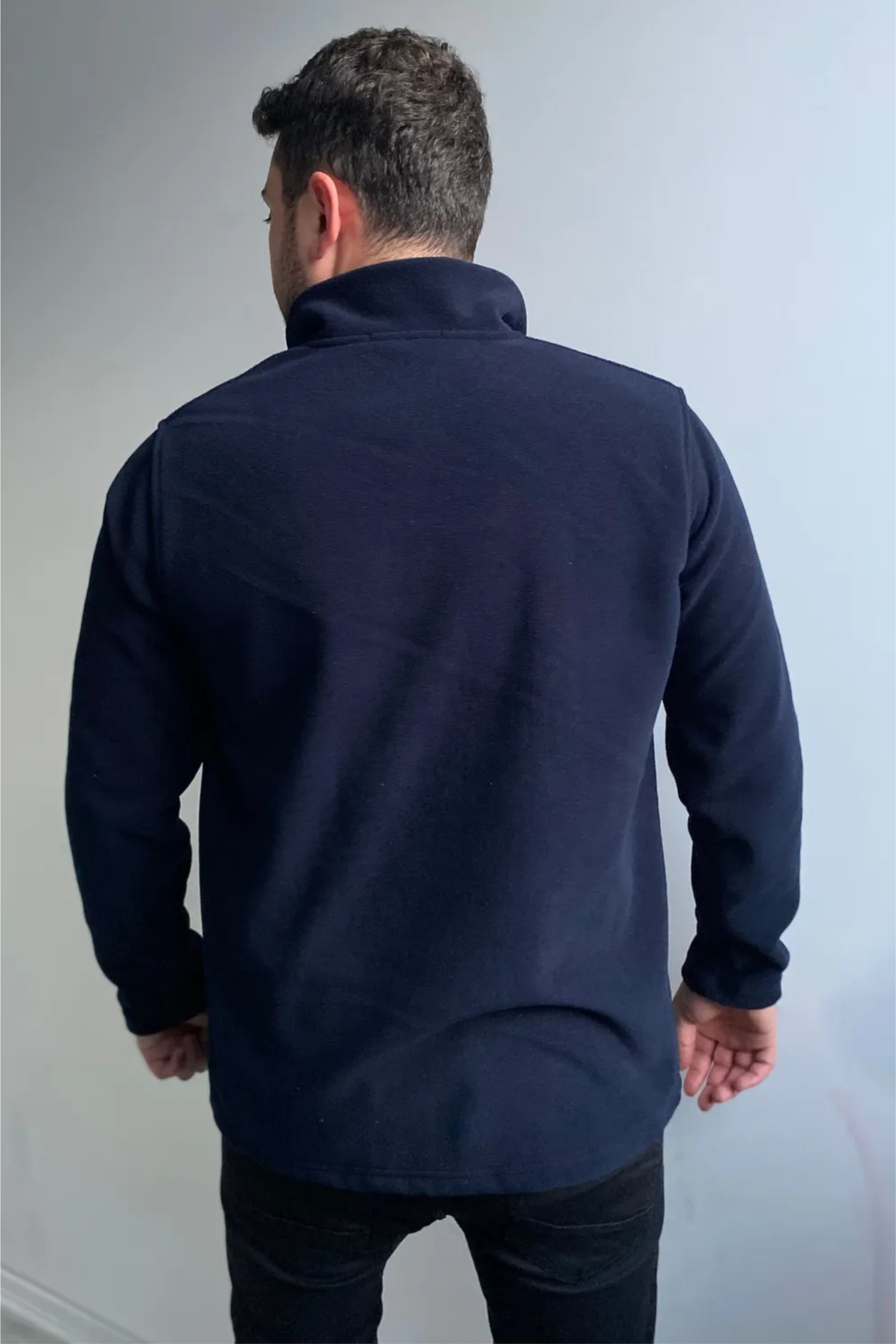 Balıkçı Yaka Polar Yarım Fermuarlı Sweatshirt