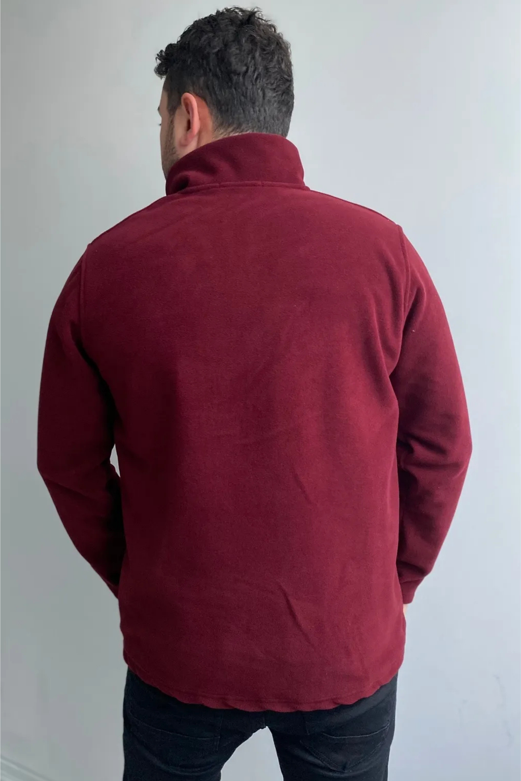 Balıkçı Yaka Polar Yarım Fermuarlı Sweatshirt